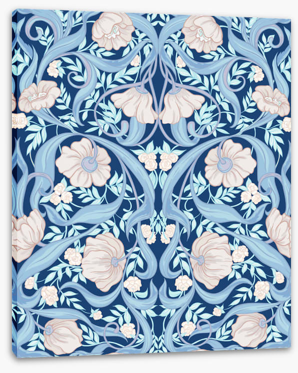 Nouveau in blue