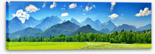 Sunny mountains panorama