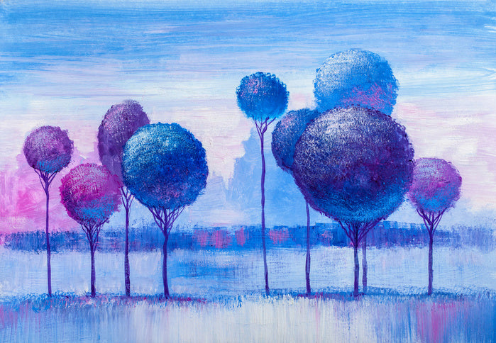 Blue winter grove