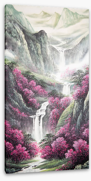 Misty mountain spring