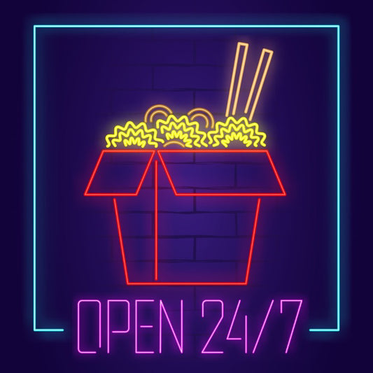 Neon noodles