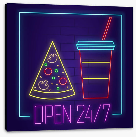 Neon pizza