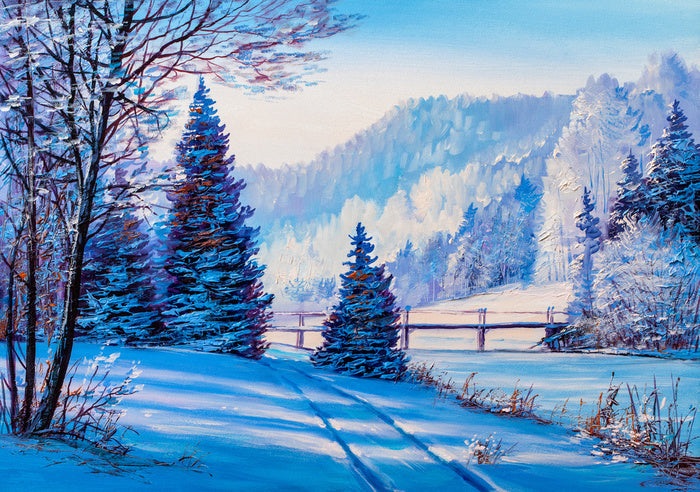 Past the frozen lake