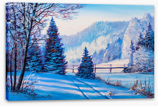 Past the frozen lake