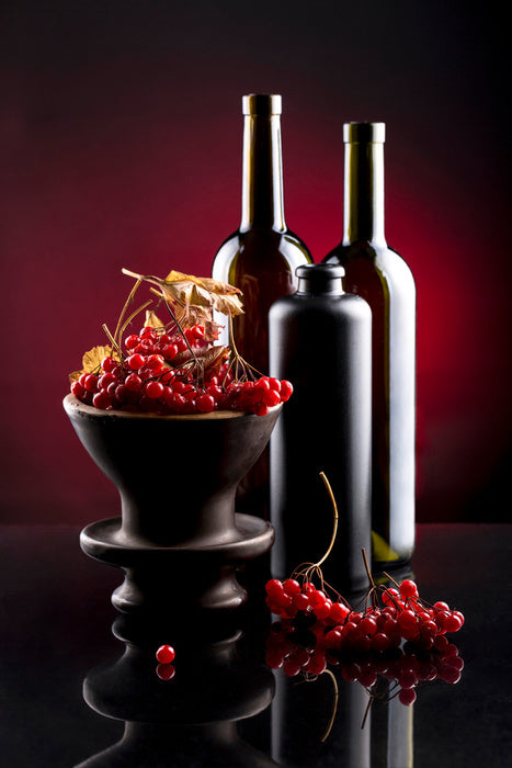 Berries and bottles