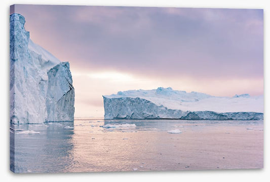 Through the icebergs