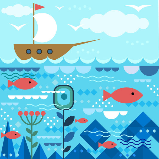 On the open ocean