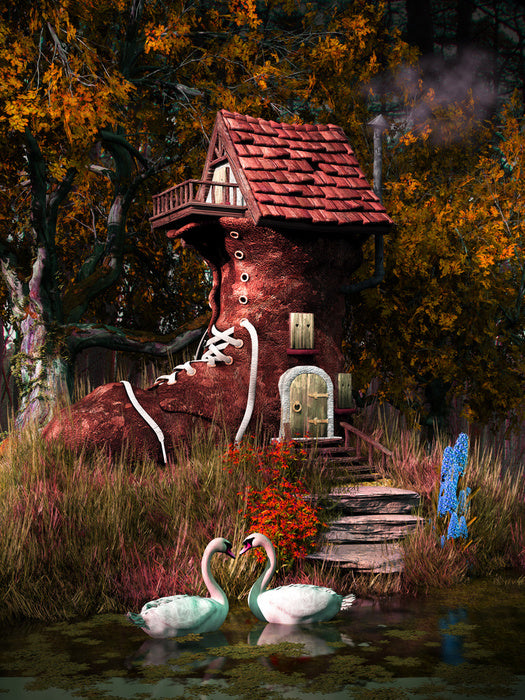 Shoehouse swans