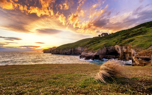 Tunnel Beach sundown