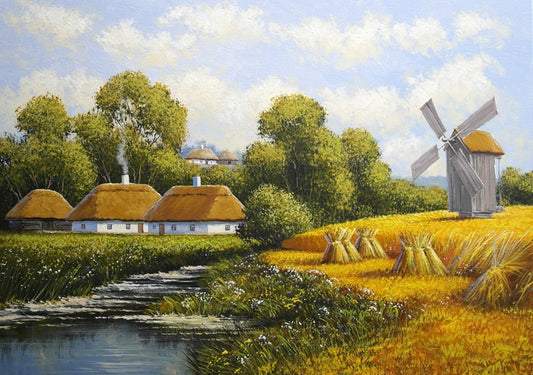 Village by the mill