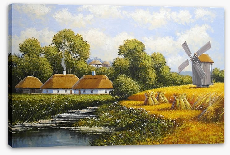 Village by the mill