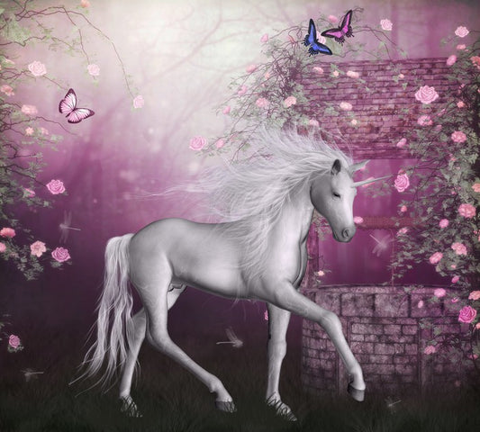 Unicorn by the well