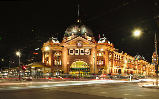 Flinders Street night