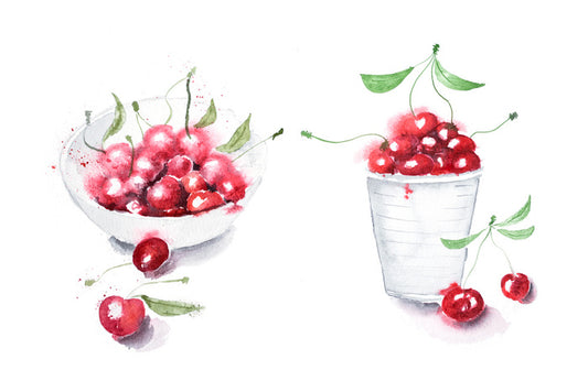 Sweet cherry cups