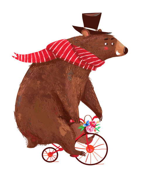 Big bear, little bike