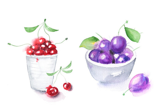 Cherry cup plums
