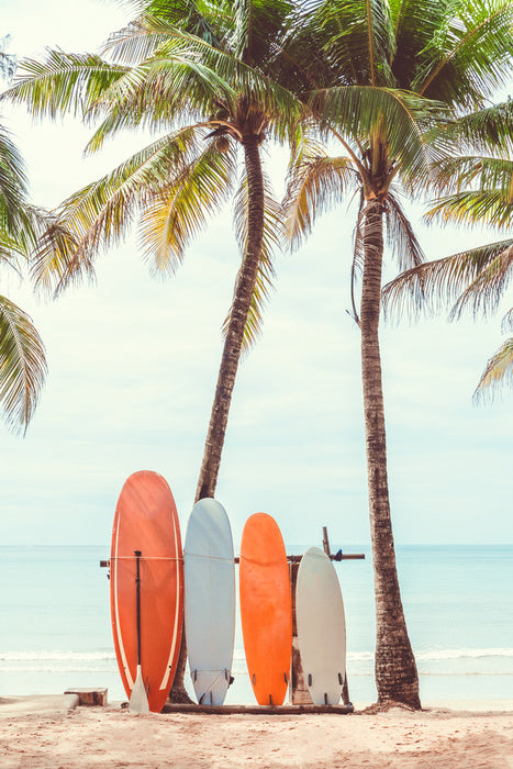 Surfers rest