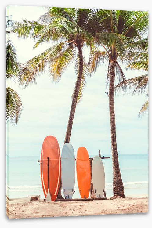 Surfers rest