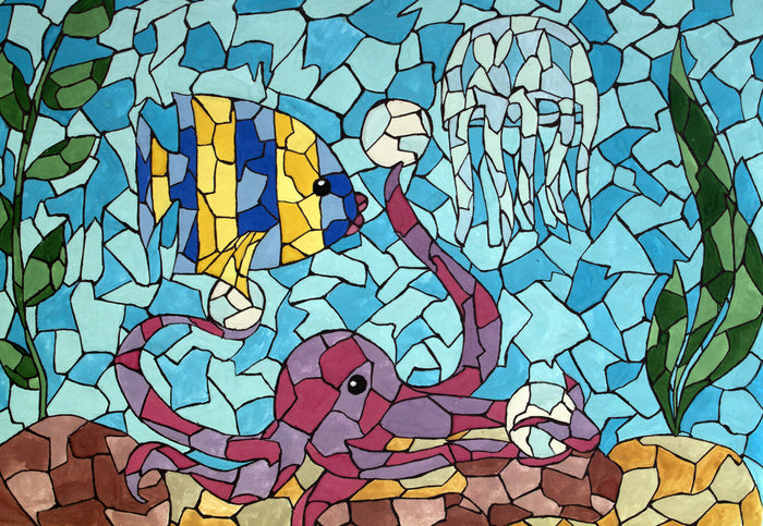 Making friends mosaic