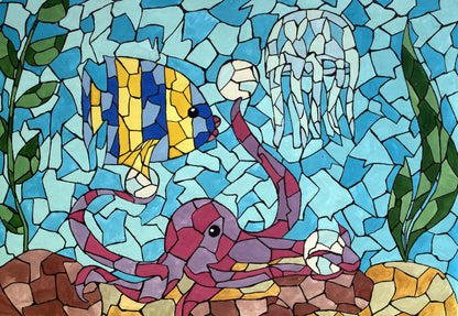 Making friends mosaic