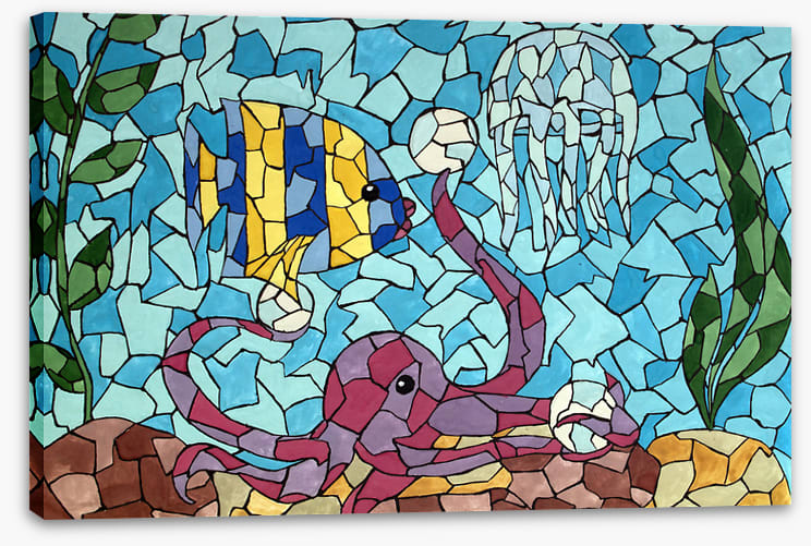 Making friends mosaic