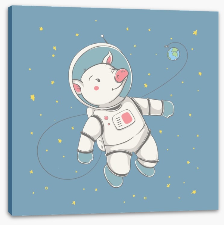 Piggy in space