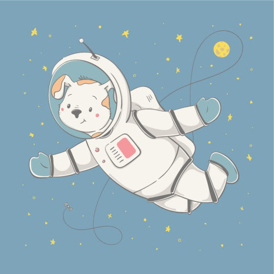 Puppy in space