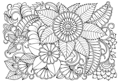Colour me petal swirls