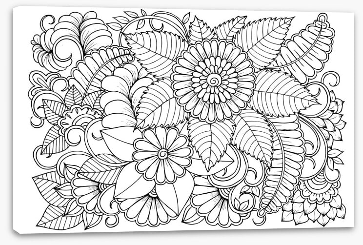 Colour me petal swirls