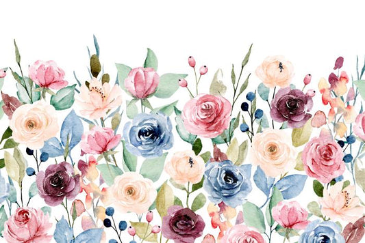 Then come the roses