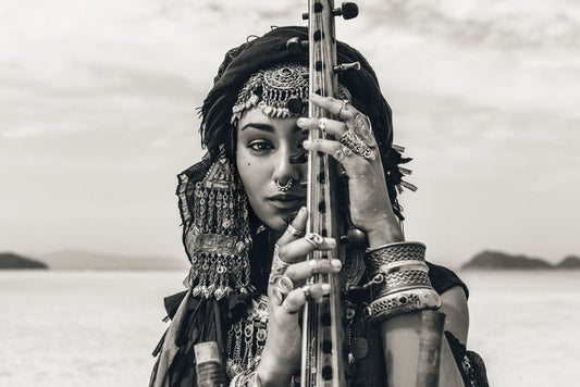 Sitar by the sea