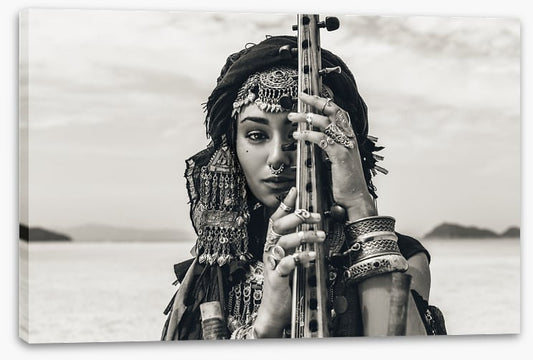 Sitar by the sea