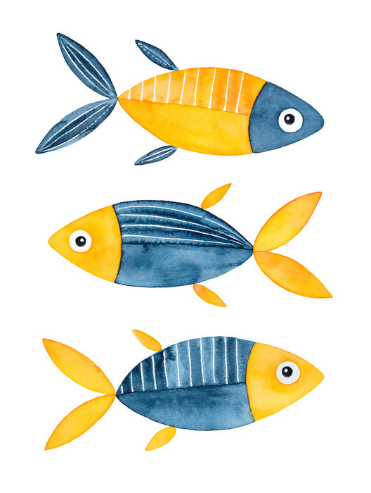 One yellow fish