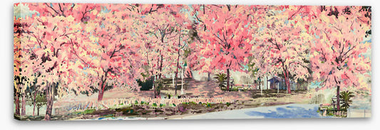 Pink blossom lane