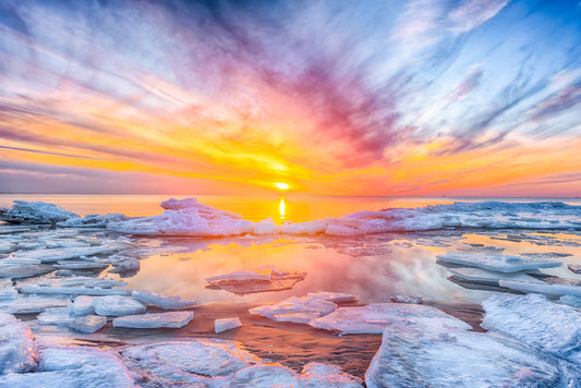 Sunset on the rocks