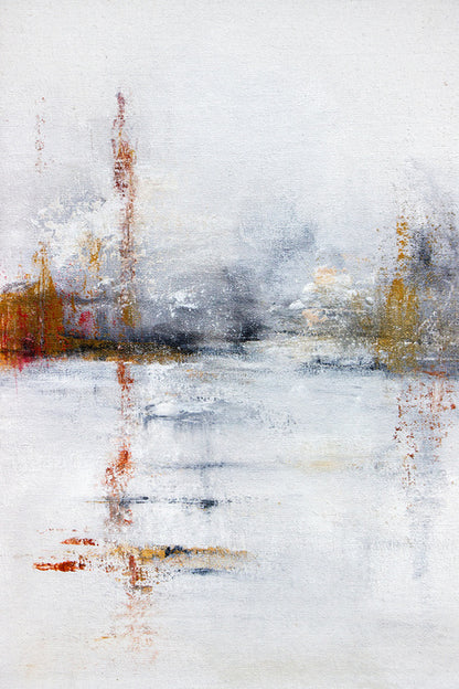 Across the frozen pond
