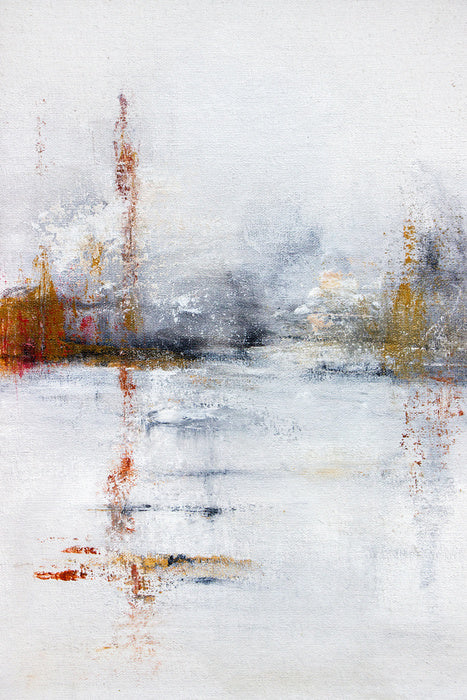 Across the frozen pond