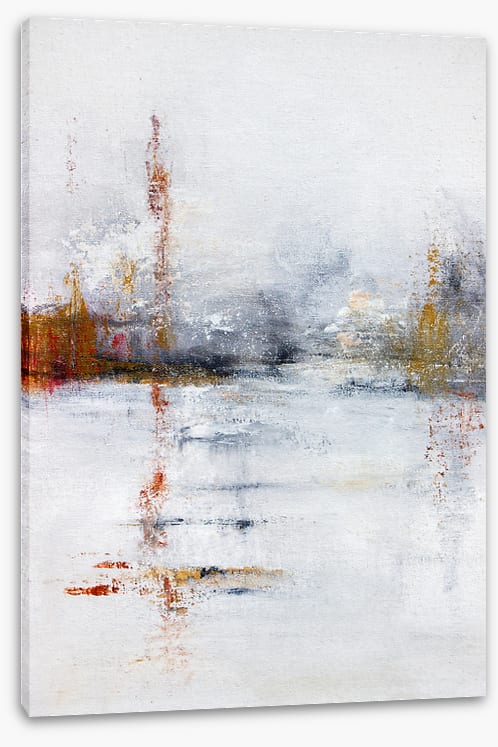 Across the frozen pond