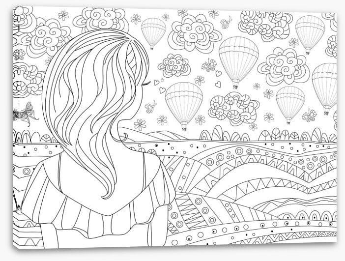 Colour me balloon girl