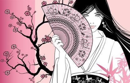 Pink blossom geisha