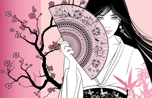 Pink blossom geisha