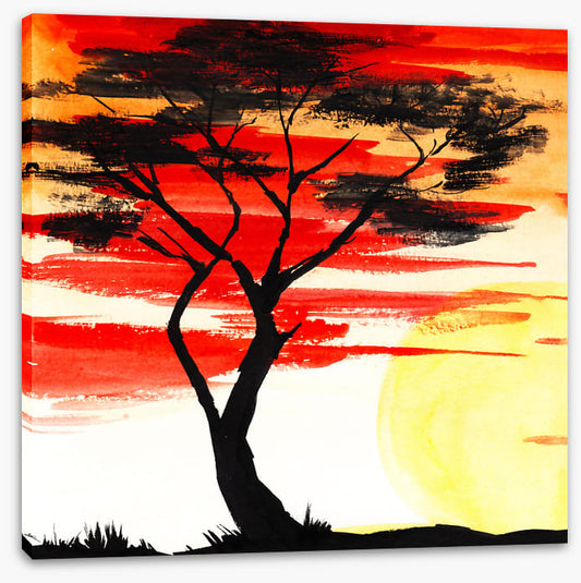Savanna sundown silhouette