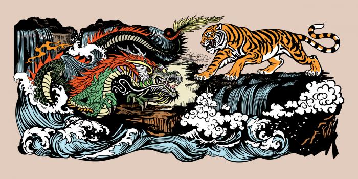 Dragon versus tiger