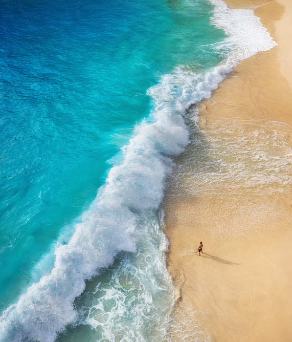 Alone on the beach
