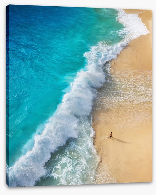 Alone on the beach