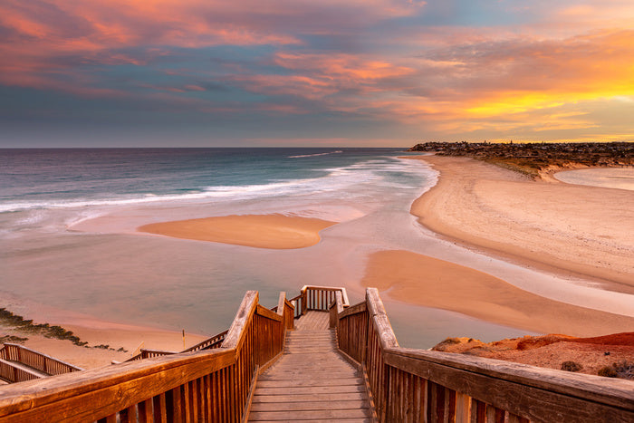 South Port beach sunrise
