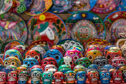 Colourful calaveras