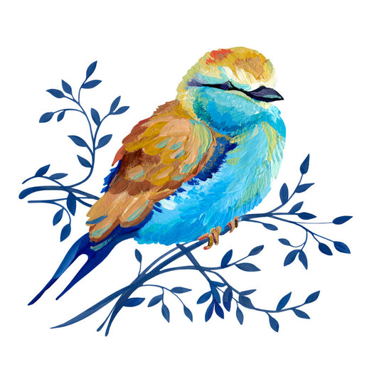 Blue branch perch I