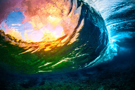 Through the wave