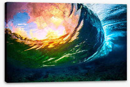 Through the wave